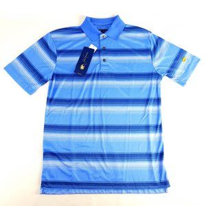 Jack Nicklaus Blue Striped Golf Polo Shirt Size S